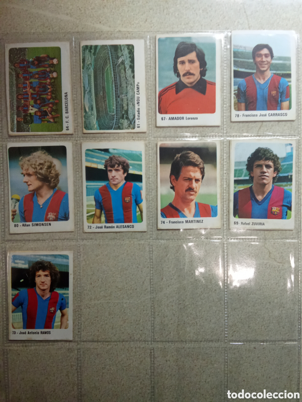 Cromos de F&uacute;tbol: LOTE CROMOS BARCELONA CROMOS CROM 1980. PANINI