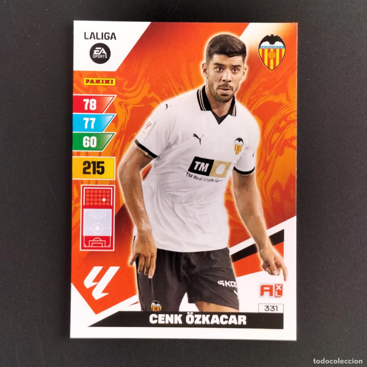 Cromos de F&uacute;tbol: 331 CENK OZKACAR VALENCIA CROMOS ADRENALYN XL LALIGA CARD 2023 2024 23 214 PANINI