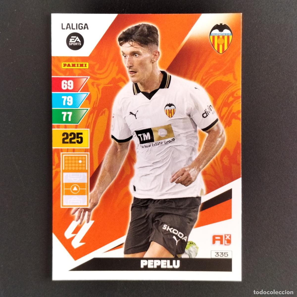 Cromos de F&uacute;tbol: 335 PEPELU VALENCIA CROMOS ADRENALYN XL LALIGA CARD 2023 2024 23 214 PANINI