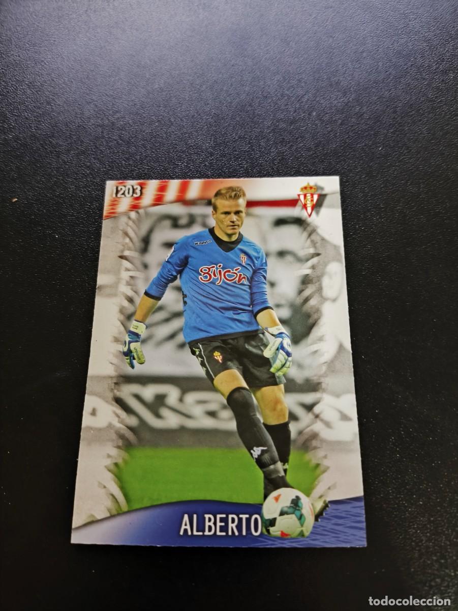 Cromos de F&uacute;tbol: 1203 Alberto SPORTING DE GIJON ULTIMA HORA MUNDICROMO LIGA 2013 2014 13 14 PLATINUM NO PANINI ESTE