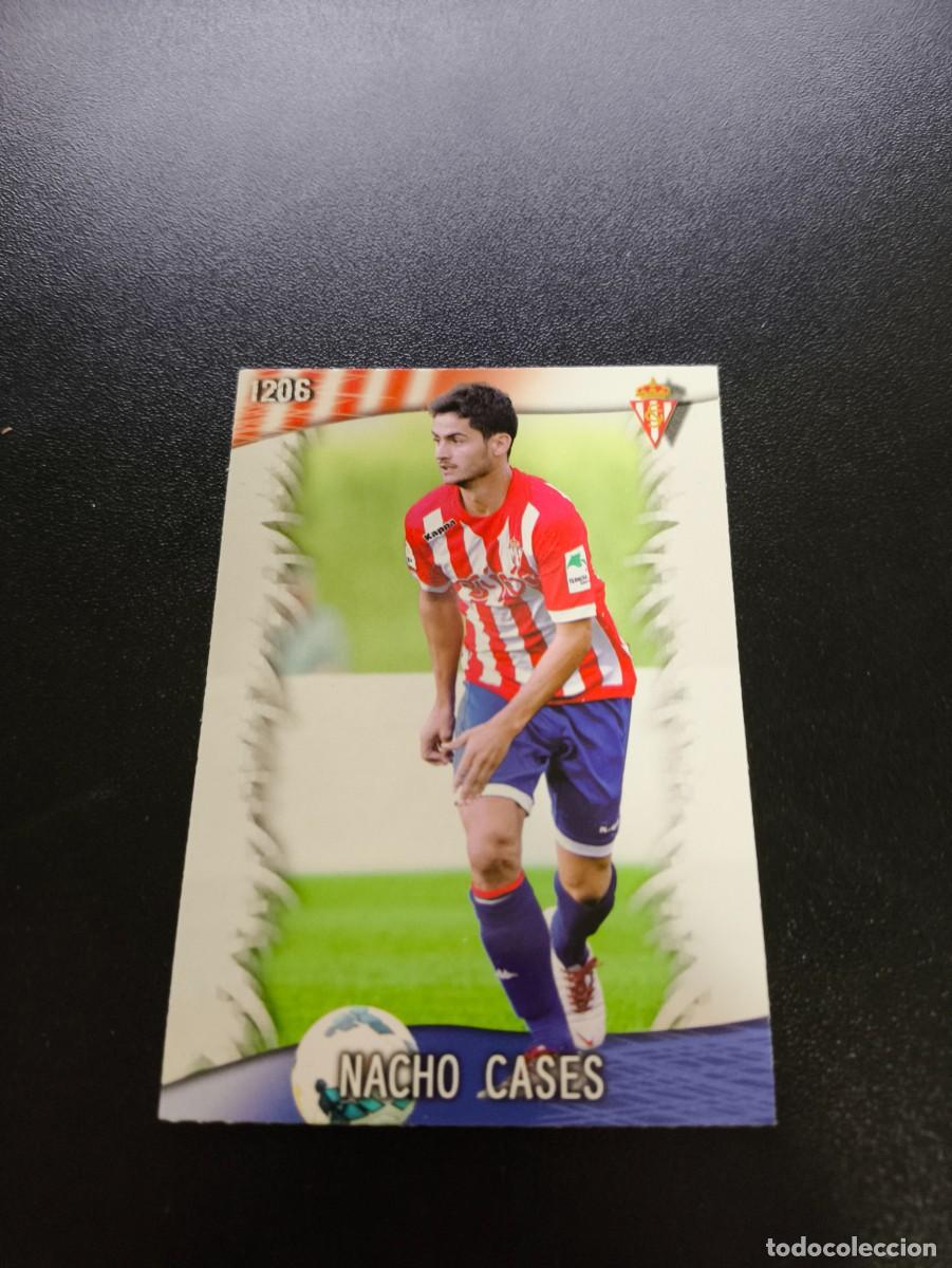 Cromos de F&uacute;tbol: 1206 Nacho Cases GIJON ULTIMA HORA MUNDICROMO LIGA 2013 2014 13 14 PLATINUM NO PANINI ESTE