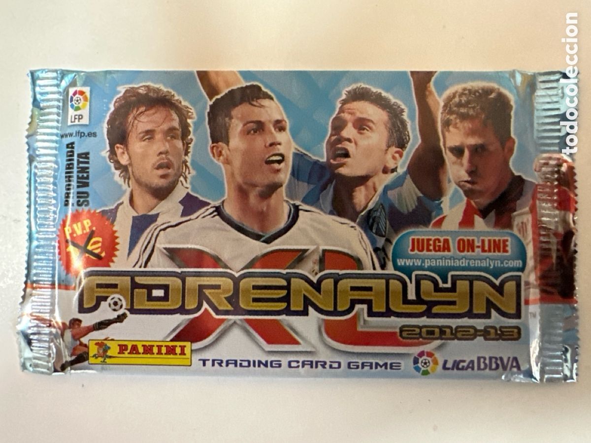 Fu&szlig;ball-Sticker: SOBRE SIN ABRIR PROMOCIONAL (MODELO CRISTIANO..) ADRENALYN LIGA 2012-2013 12 13 PANINI TRADING CARDS