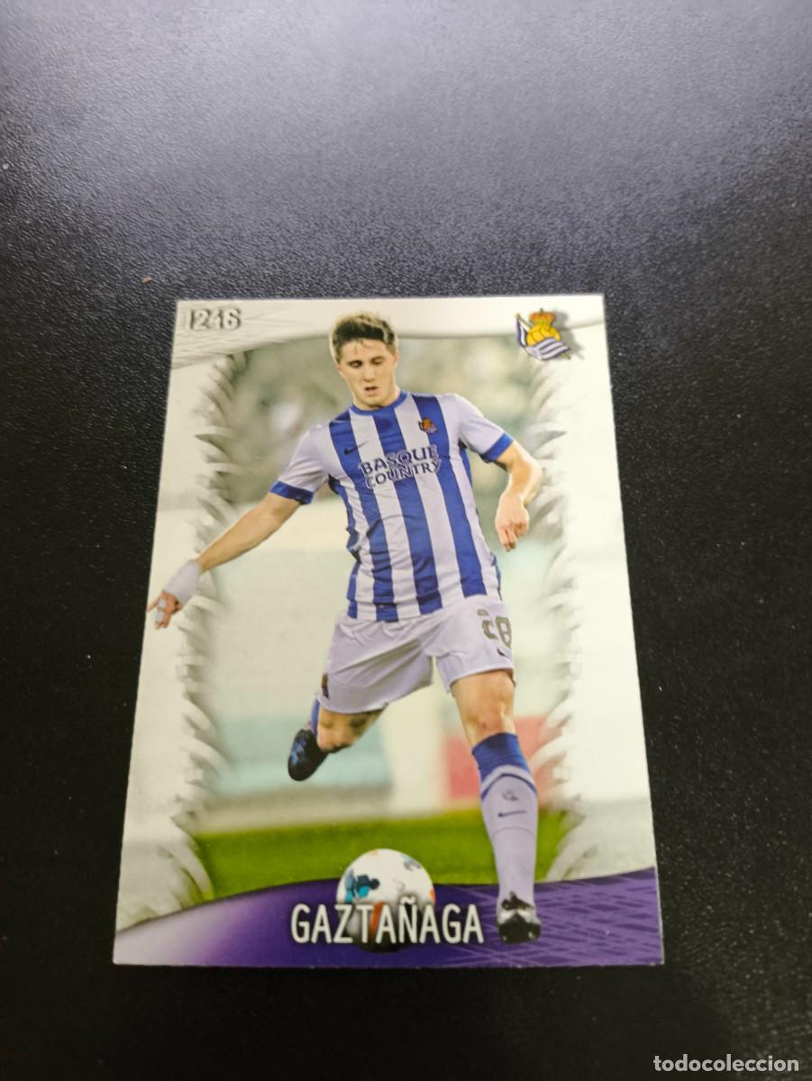 Fu&szlig;ball-Sticker: 1246 Gazta&ntilde;aga REAL SOCIEDAD ULTIMA HORA III MUNDICROMO LIGA 2013 2014 13 14 PLATINUM NO PANINI ESTE