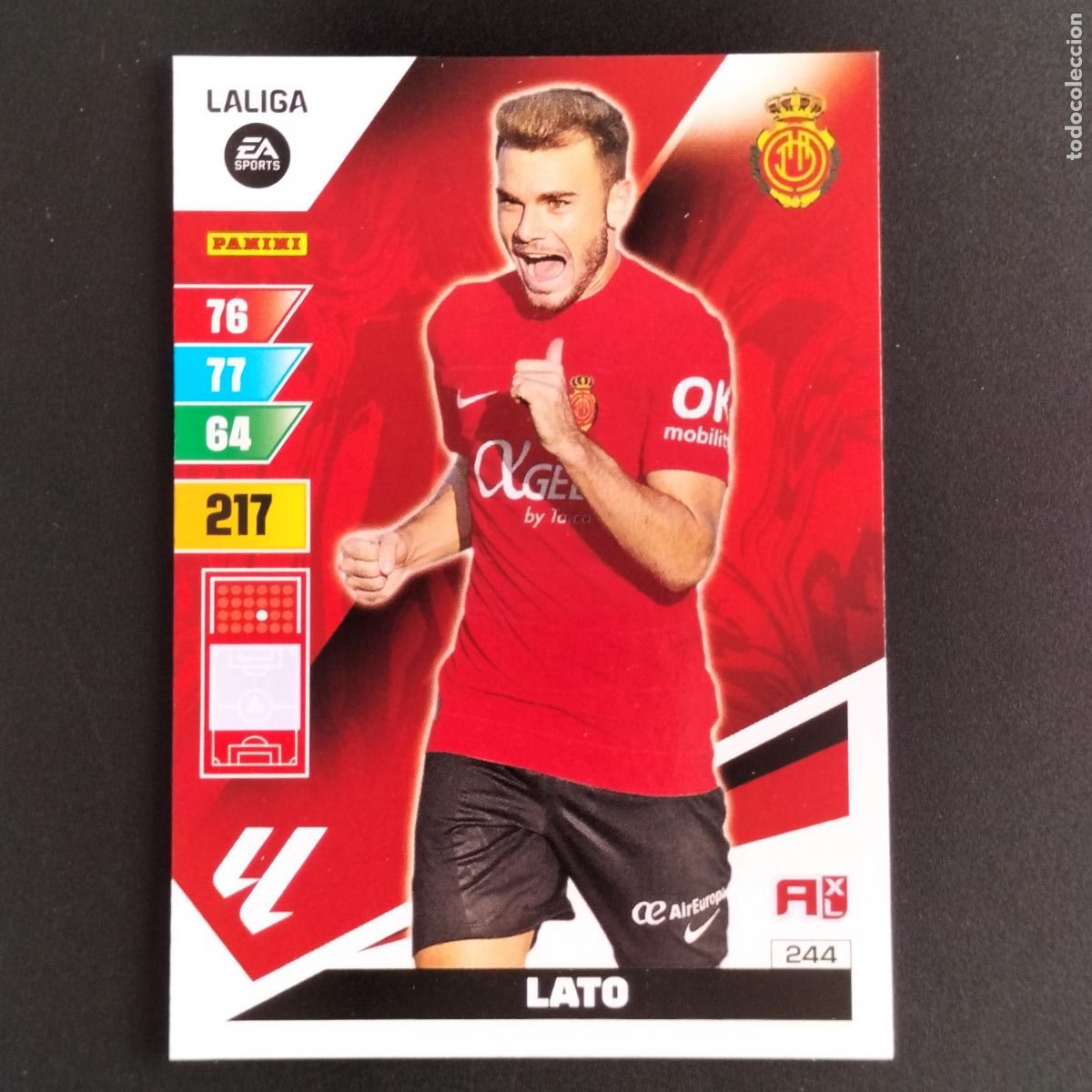 Football Stickers: 244 LATO MALLORCA CROMOS ADRENALYN XL LALIGA CARD 2023 2024 23 214 PANINI