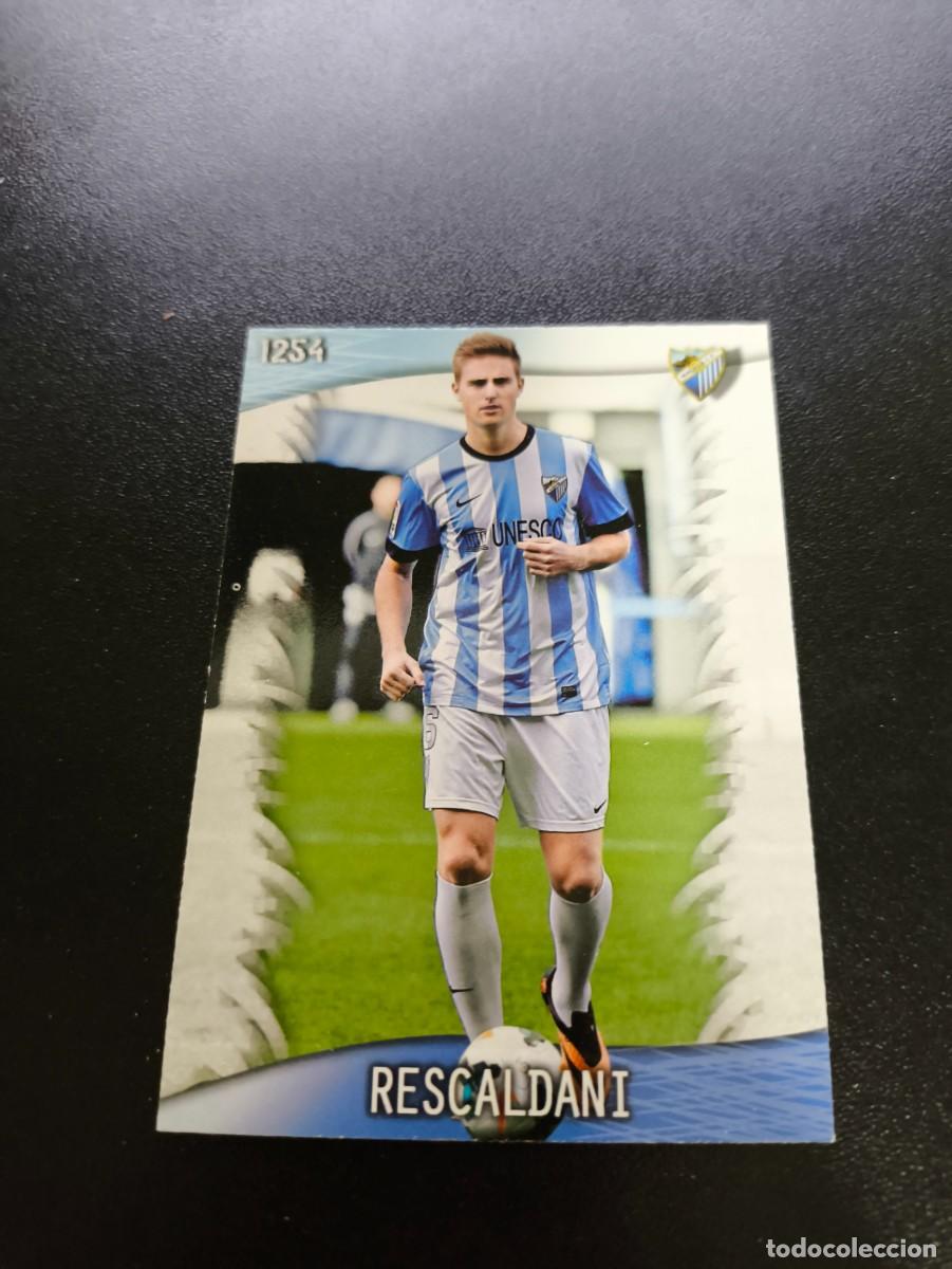 Football Stickers: 1254 Rescaldani MALAGA ULTIMA HORA III MUNDICROMO LIGA 2013 2014 13 14 PLATINUM NO PANINI ESTE