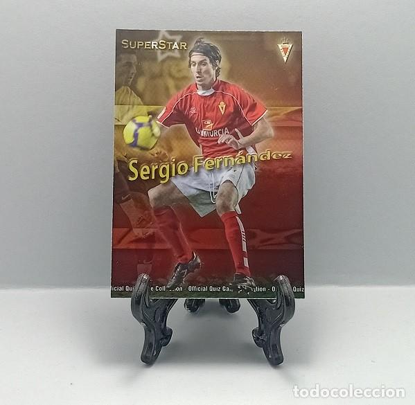 Cromos de F&uacute;tbol: 1005 SERGIO FERN&Aacute;NDEZ REAL MURCIA QUIZ GAME COLLECTION MUNDICROMO 2009 2010 SUPERSTAR BRILLO LISO