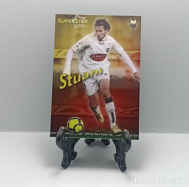 Cromos de F&uacute;tbol: 1026 STUANI ALBACETE BALOMPI&Eacute; FICHA QUIZ GAME COLLECTION MUNDICROMO 2009 2010 SUPERSTAR BRILLO LISO