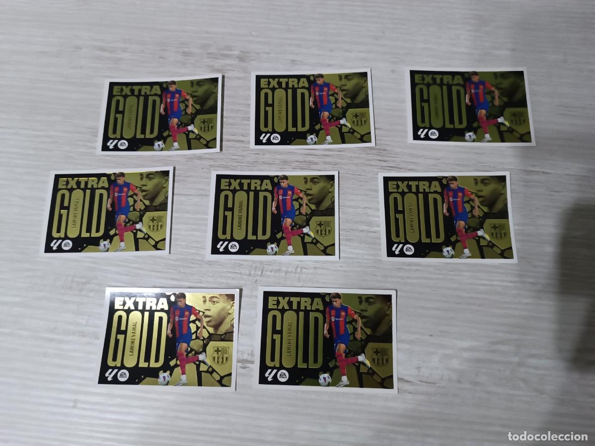 Cromos de Futebol: LOTE 8 LAMINE YAMAL EXTRA GOLD LIGA ESTE 2024 2025 24 25