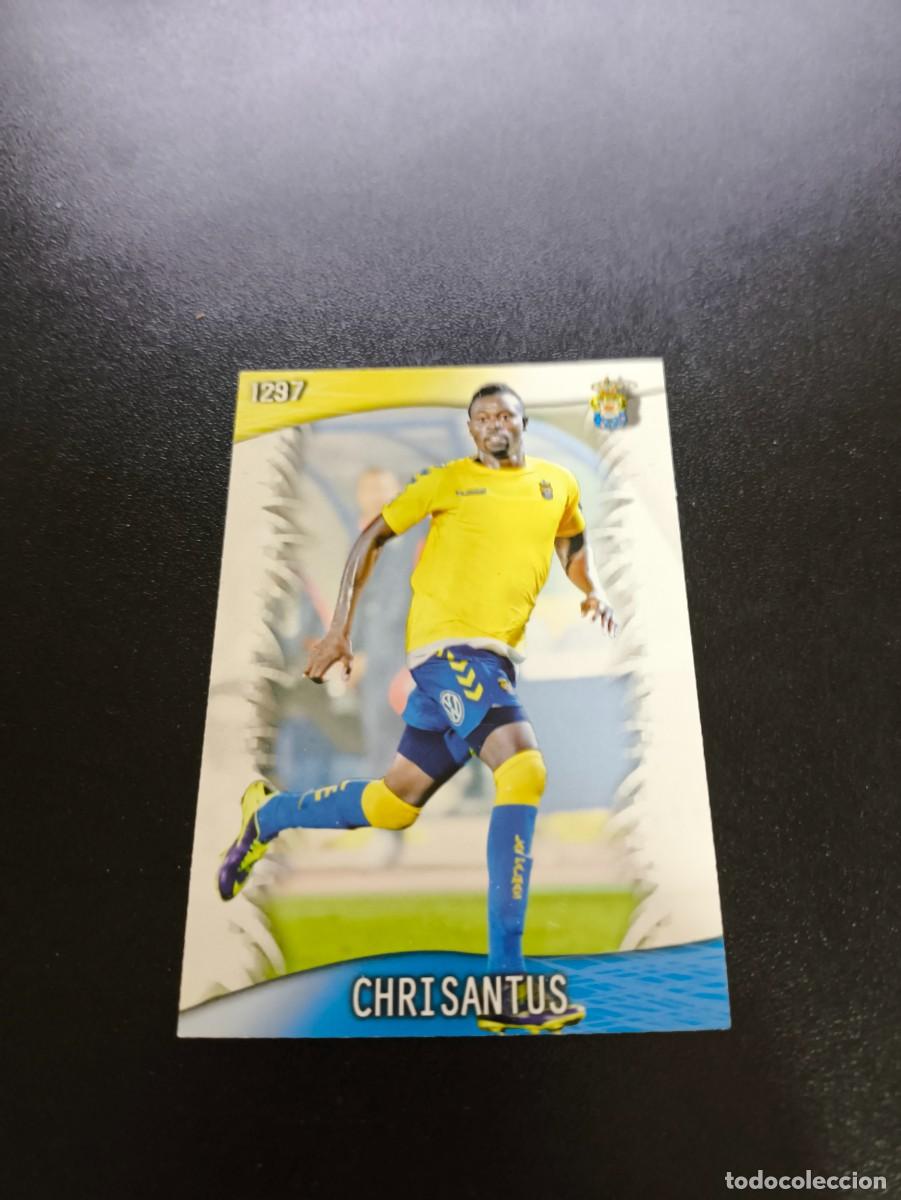 Fu&szlig;ball-Sticker: 1297 Chrisantus LAS PALMAS ULTIMA HORA IV MUNDICROMO LIGA 2013 2014 13 14 PLATINUM O PANINI ESTE