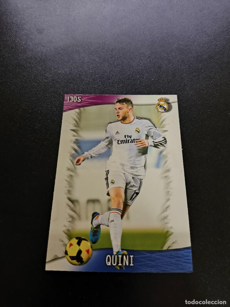 Fu&szlig;ball-Sticker: 1305 Quini REAL MADRID CASTILL ULTIMA HORA IV MUNDICROMO LIGA 2013 2014 13 14 PLATINUM O PANINI ESTE