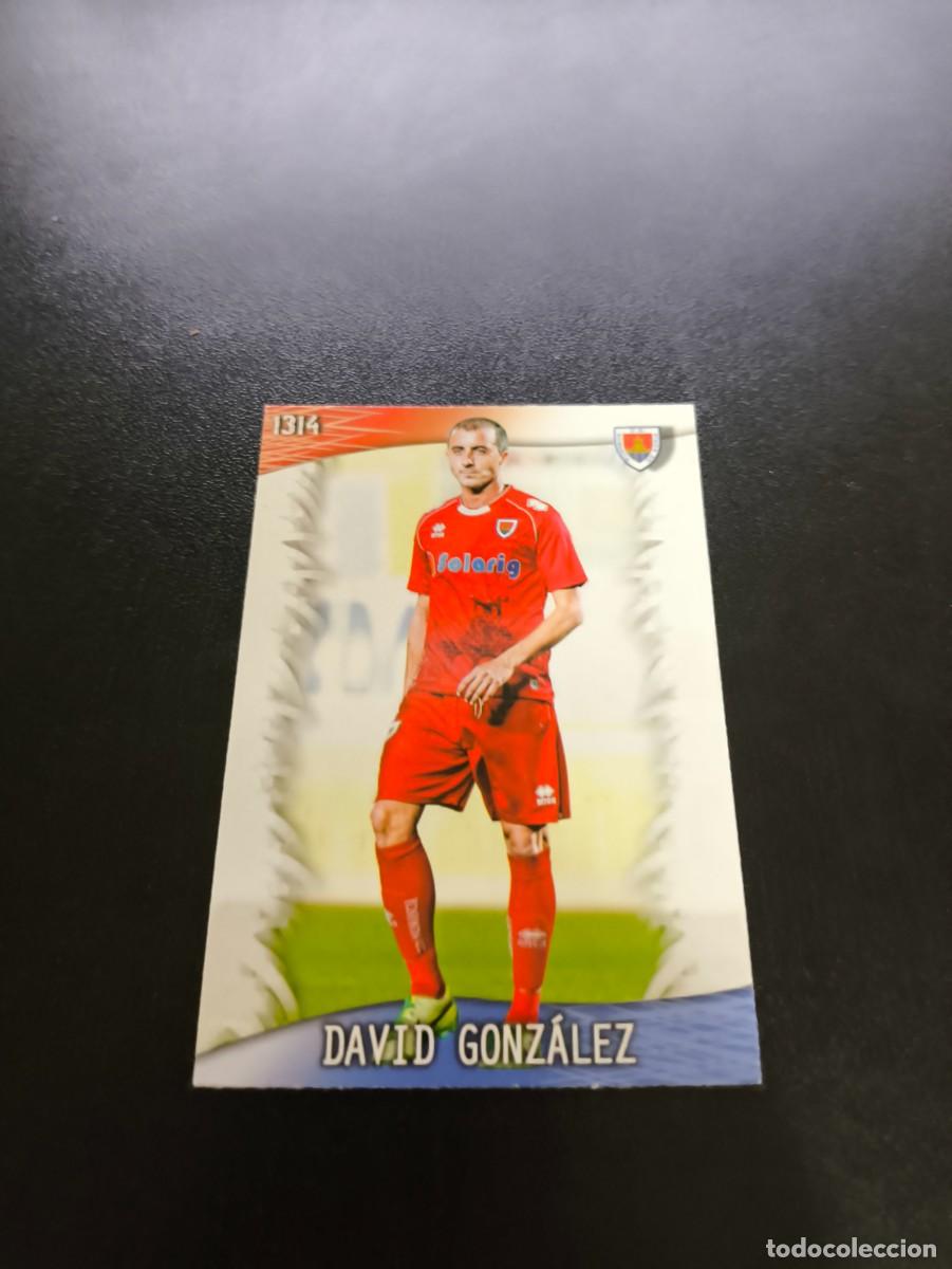 Figurine di Calcio: 1314 David Gonz&aacute;lez NUMANCIA ULTIMA HORA V MUNDICROMO LIGA 2013 2014 13 14 PLATINUM PANINI ESTE