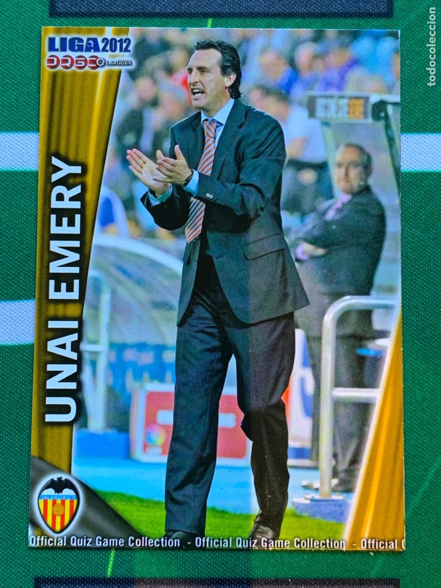 Cromos de Futebol: 57 Unai Emery Valencia Manager FICHAS LIGA MUNDICROMO 2011 2012 11 12