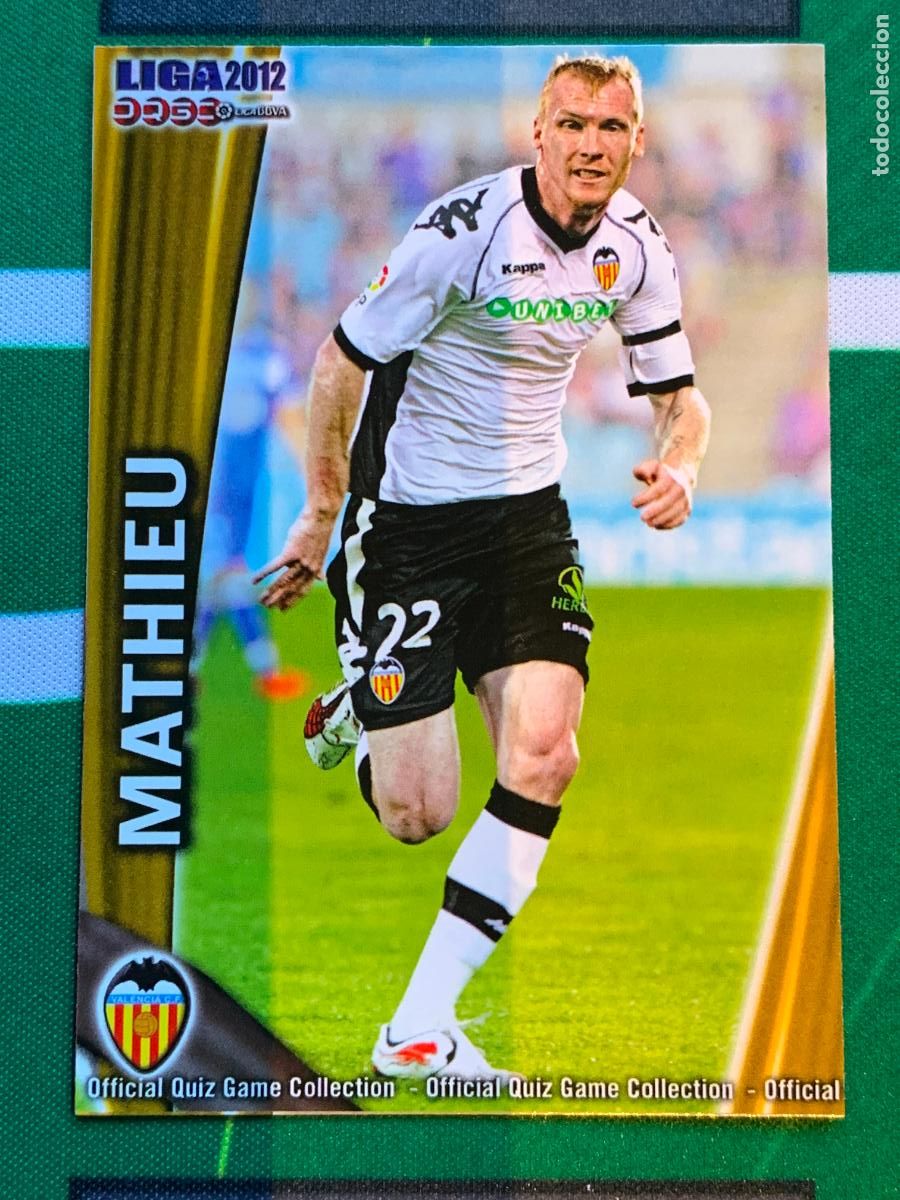 Cromos de Futebol: 65 J&eacute;r&eacute;my Mathieu Valencia Base card FICHAS LIGA MUNDICROMO 2011 2012 11 12