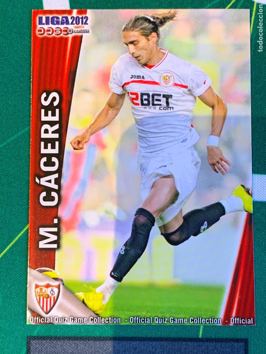 Cromos de Futebol: 119 Mart&iacute;n C&aacute;ceres Sevilla Base card FICHAS LIGA MUNDICROMO 2011 2012 11 12