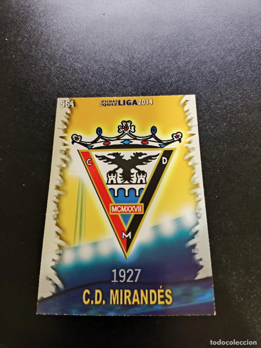 Cromos de F&uacute;tbol: 964 ESCUDO VERSION MATE MIRANDES MUNDICROMO LIGA 2013 2014 13 14 PLATINUM PANINI ESTE