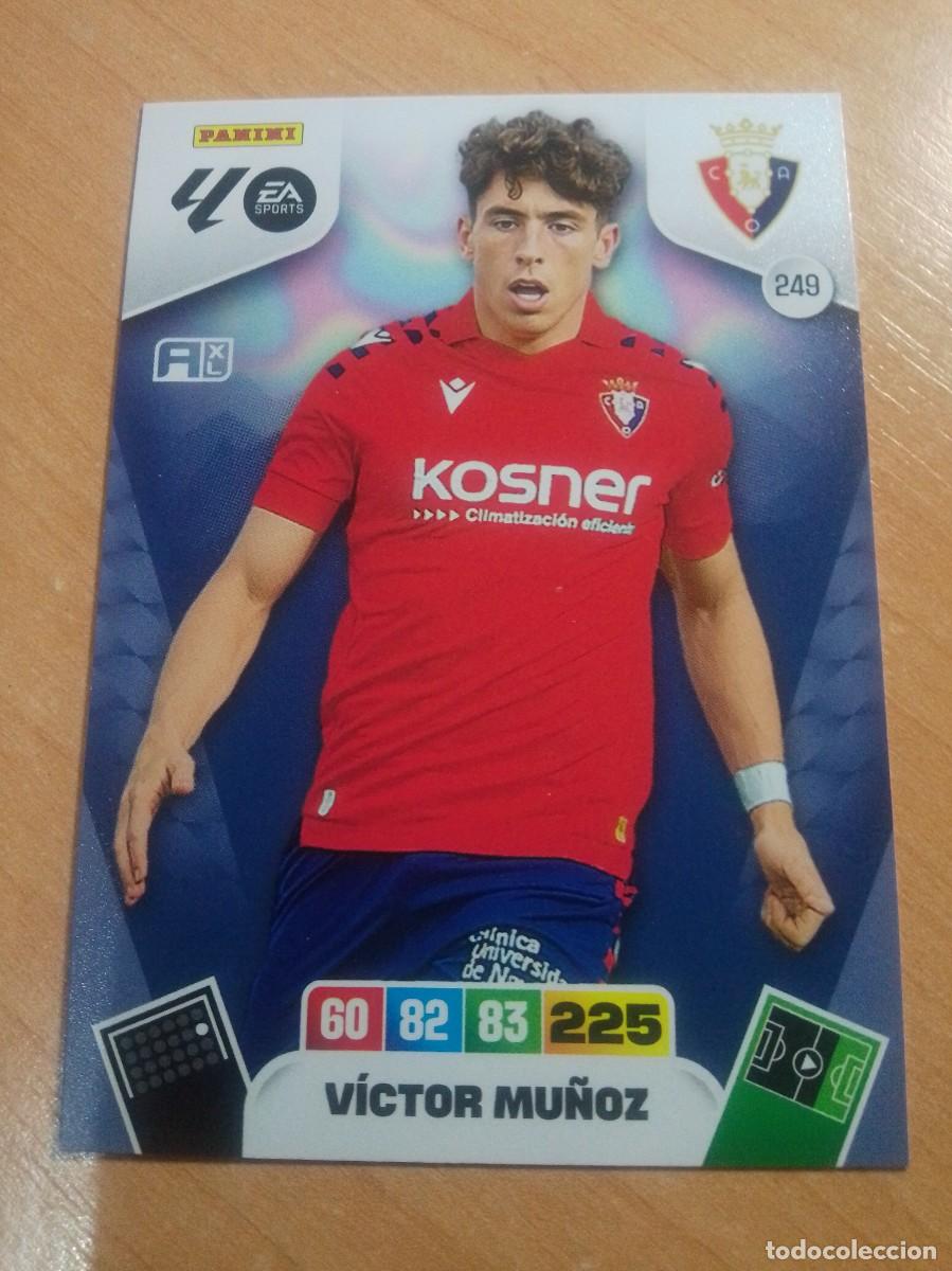 Cromos de F&uacute;tbol: 249 V&Iacute;CTOR MU&Ntilde;OZ DEL OSASUNA 25 26 ADRENALYN XL 2025 2026 NUEVO DE SOBRE