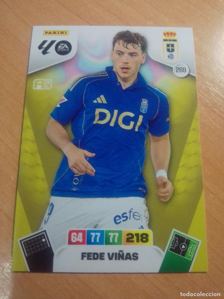 Cromos de F&uacute;tbol: 269 FEDE VI&Ntilde;AS DEL OVIEDO 25 26 ADRENALYN XL 2025 2026 NUEVO DE SOBRE