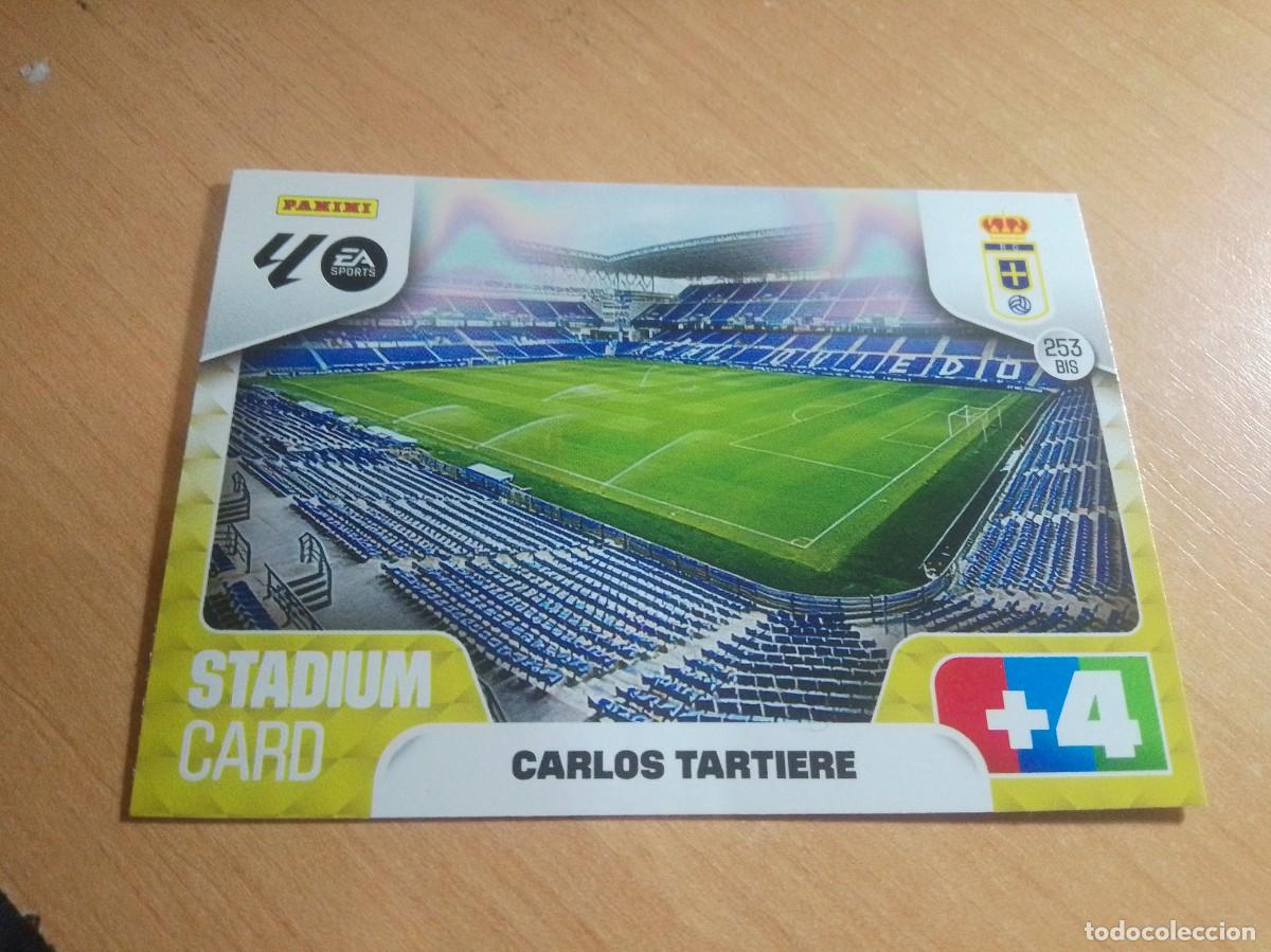 Cromos de F&uacute;tbol: 253 BIS CARLOS TARTIERE ESTADIO DEL OVIEDO 25 26 ADRENALYN XL 2025 2026