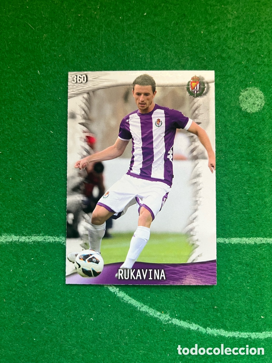 Cromos de F&uacute;tbol: 360 RUKAVINA REAL VALLADOLID LAS FICHAS DE LA LIGA 2013 2014 MUNDICROMO