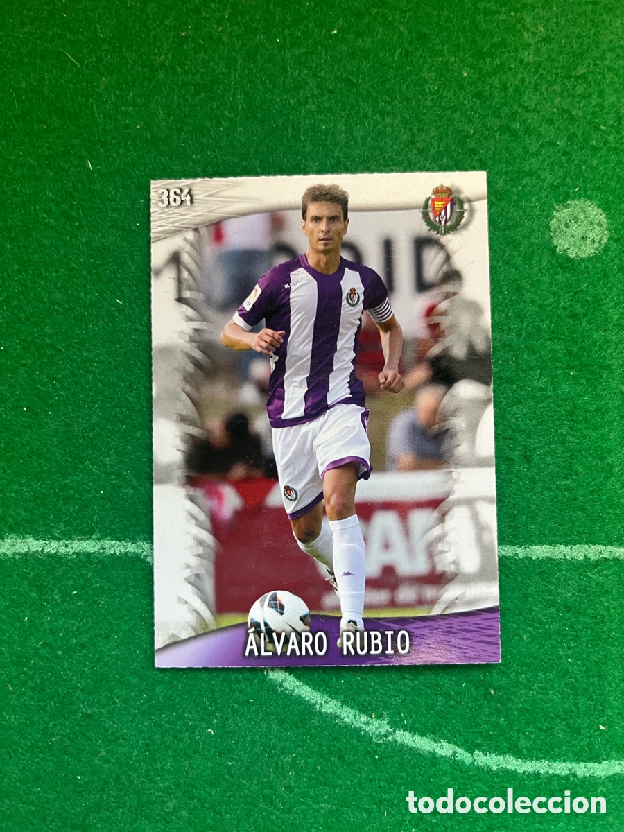 Cromos de F&uacute;tbol: 364 &Aacute;LVARO RUBIO REAL VALLADOLID LAS FICHAS DE LA LIGA 2013 2014 MUNDICROMO