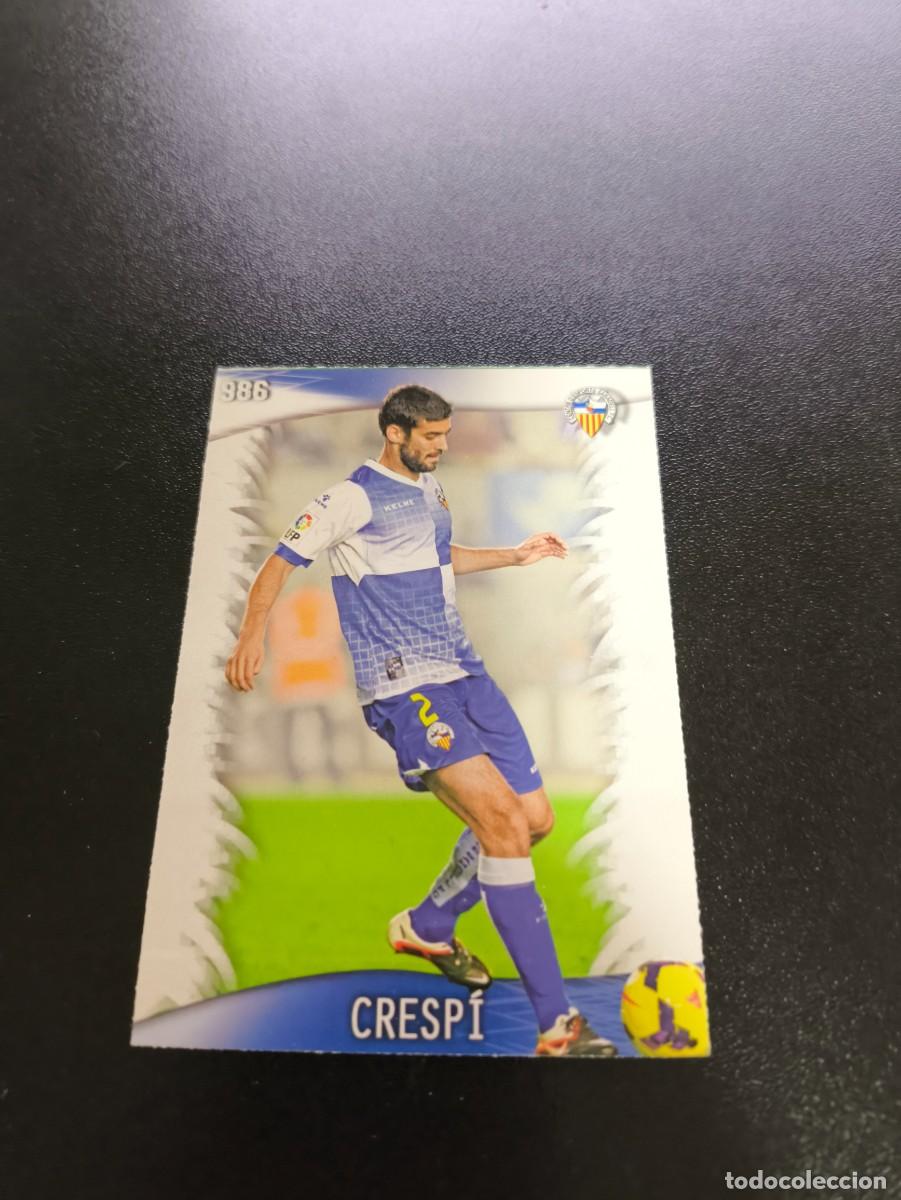 Cromos de F&uacute;tbol: 986 Cresp&iacute; SABADELL MUNDICROMO LIGA 2013 2014 13 14 PLATINUM PANINI ESTE