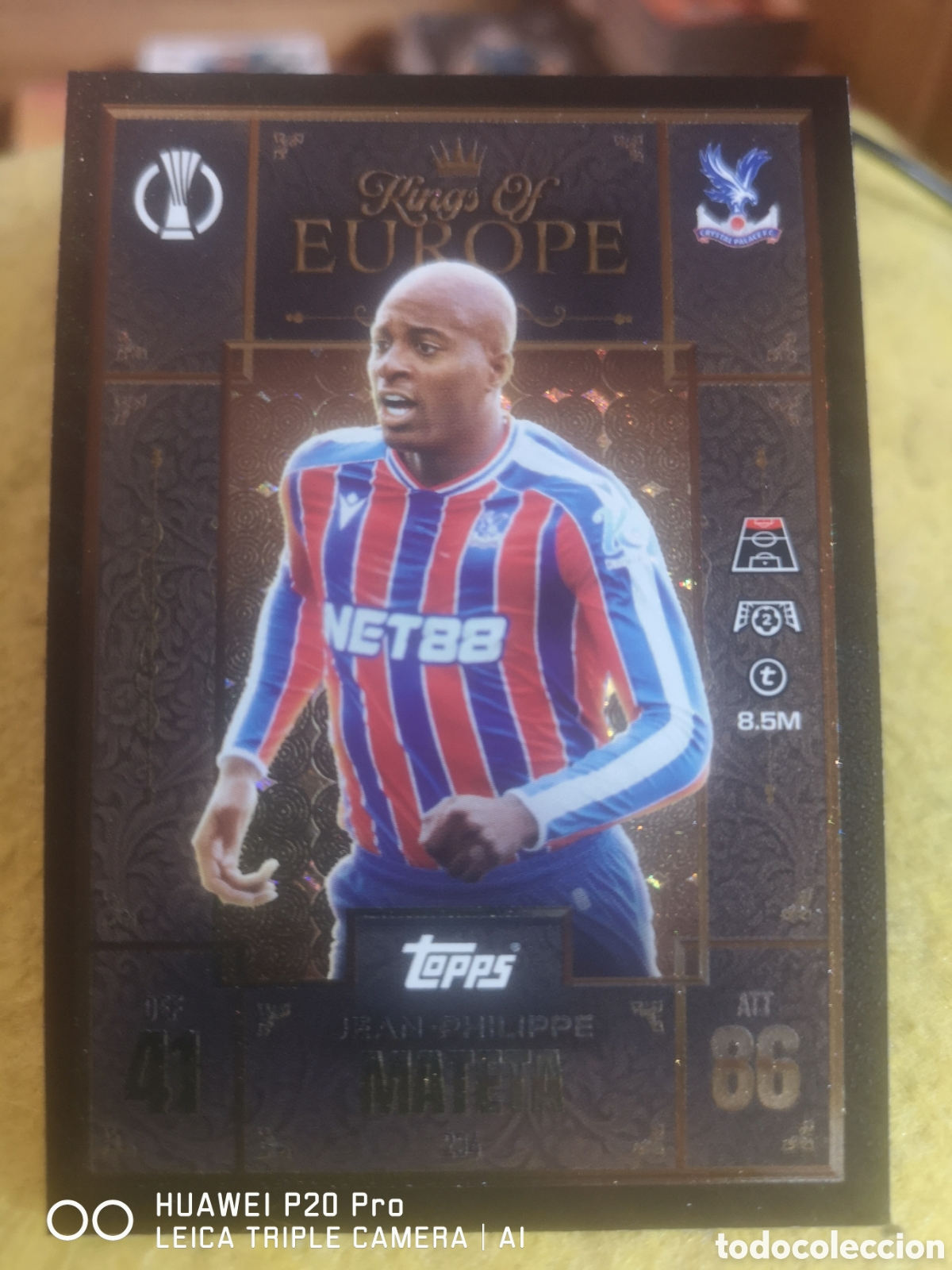 Cromos de F&uacute;tbol: 234 JEAN PHILIPPE MATETA - KINGS OF EUROPE MATCH ATTAX EXTRA 2025 2026 CRYSTAL PALACE