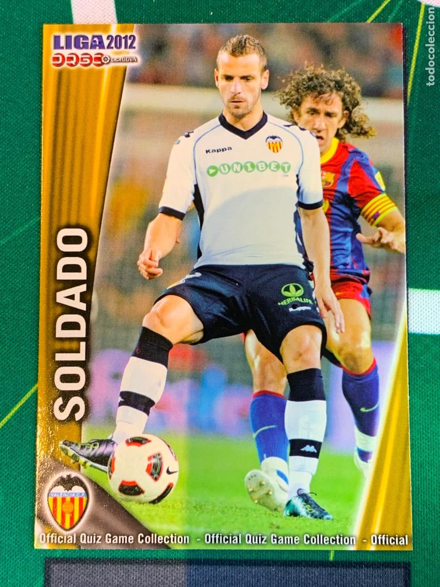 Cromos de F&uacute;tbol: 75 Soldado Valencia Base card FICHAS LIGA MUNDICROMO 2011 2012 11 12