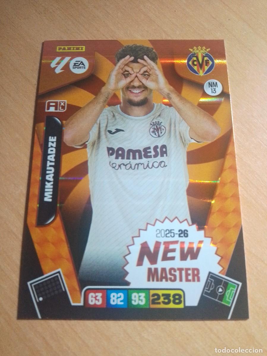 Cromos de F&uacute;tbol: NM13 MIKAUTZADE NEW MASTER DEL VILLARREAL 25 26 ADRENALYN XL 2025 2026