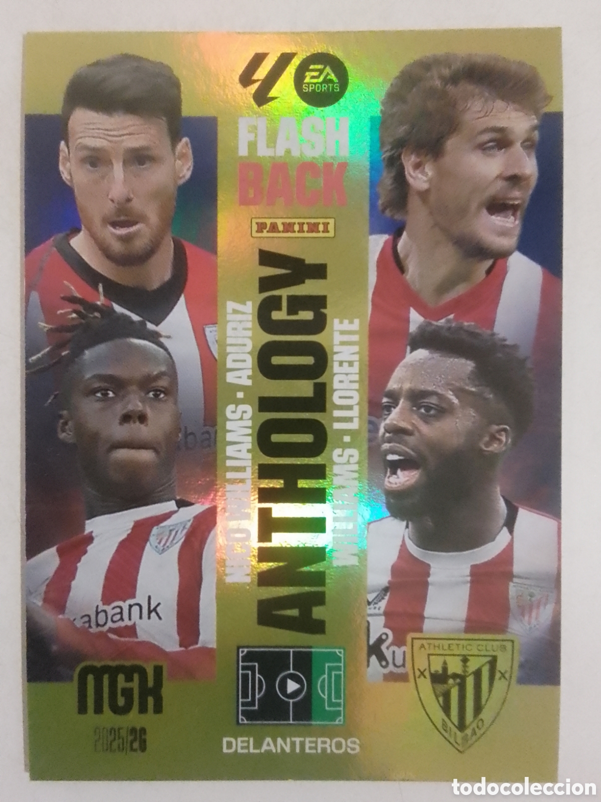 Cromos de F&uacute;tbol: Megacracks 2025/26 n&deg; 433 FLASH BACK ANTHOLOGY Athletic Club Bilbao.