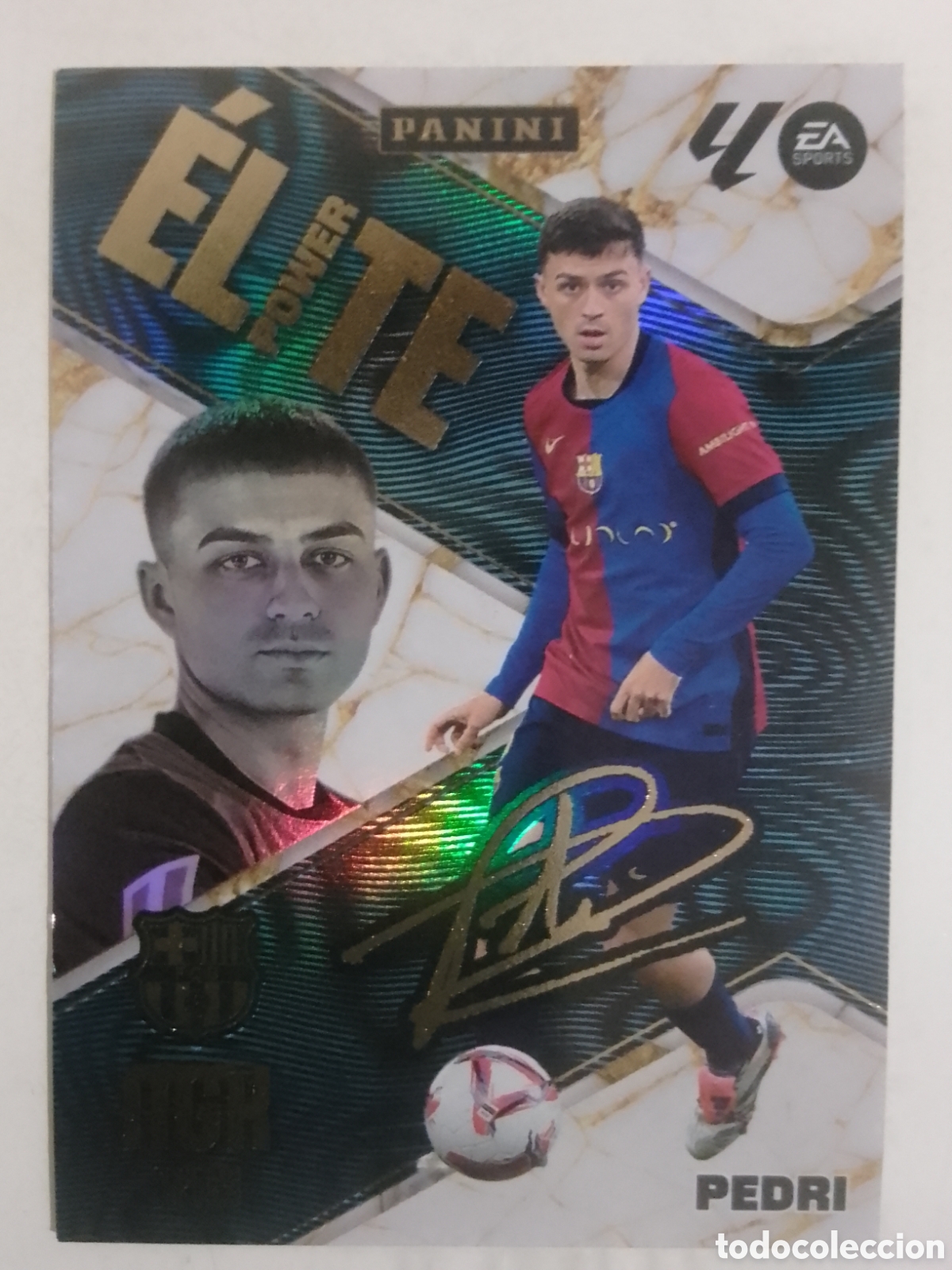 Cromos de F&uacute;tbol: Megacracks 2025/26 P 15 Pedri &bull; Barcelona. &Eacute;LITE POWER.