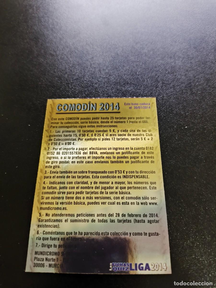 Cromos de F&uacute;tbol: COMODIN 2014 BRILLO LISO MUNDICROMO LIGA 2013 2014 13 14 PLATINUM PANINI ESTE