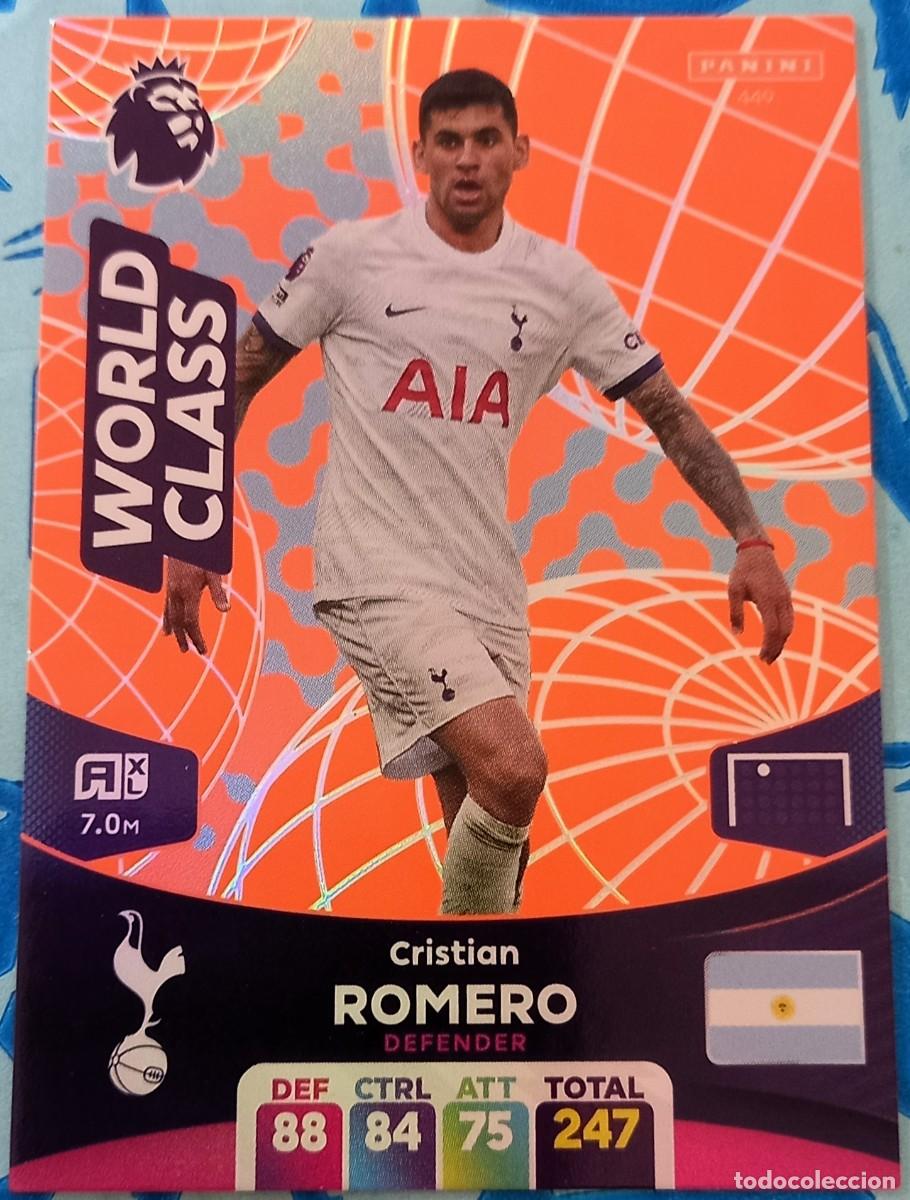 Cromos de F&uacute;tbol: Cristian Romero Tottenham Panini Adrenalyn XL World Class