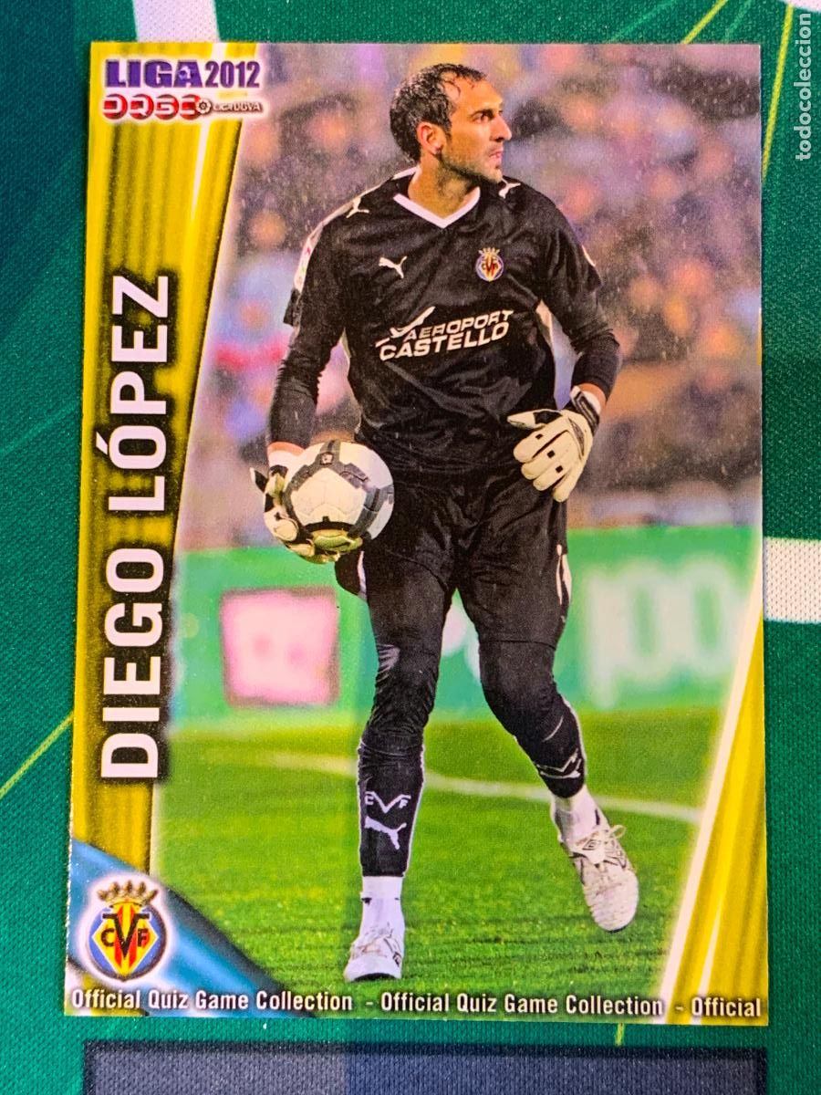 Fu&szlig;ball-Sticker: 85 Diego L&oacute;pez Villarreal Base card FICHAS LIGA MUNDICROMO 2011 2012 11 12