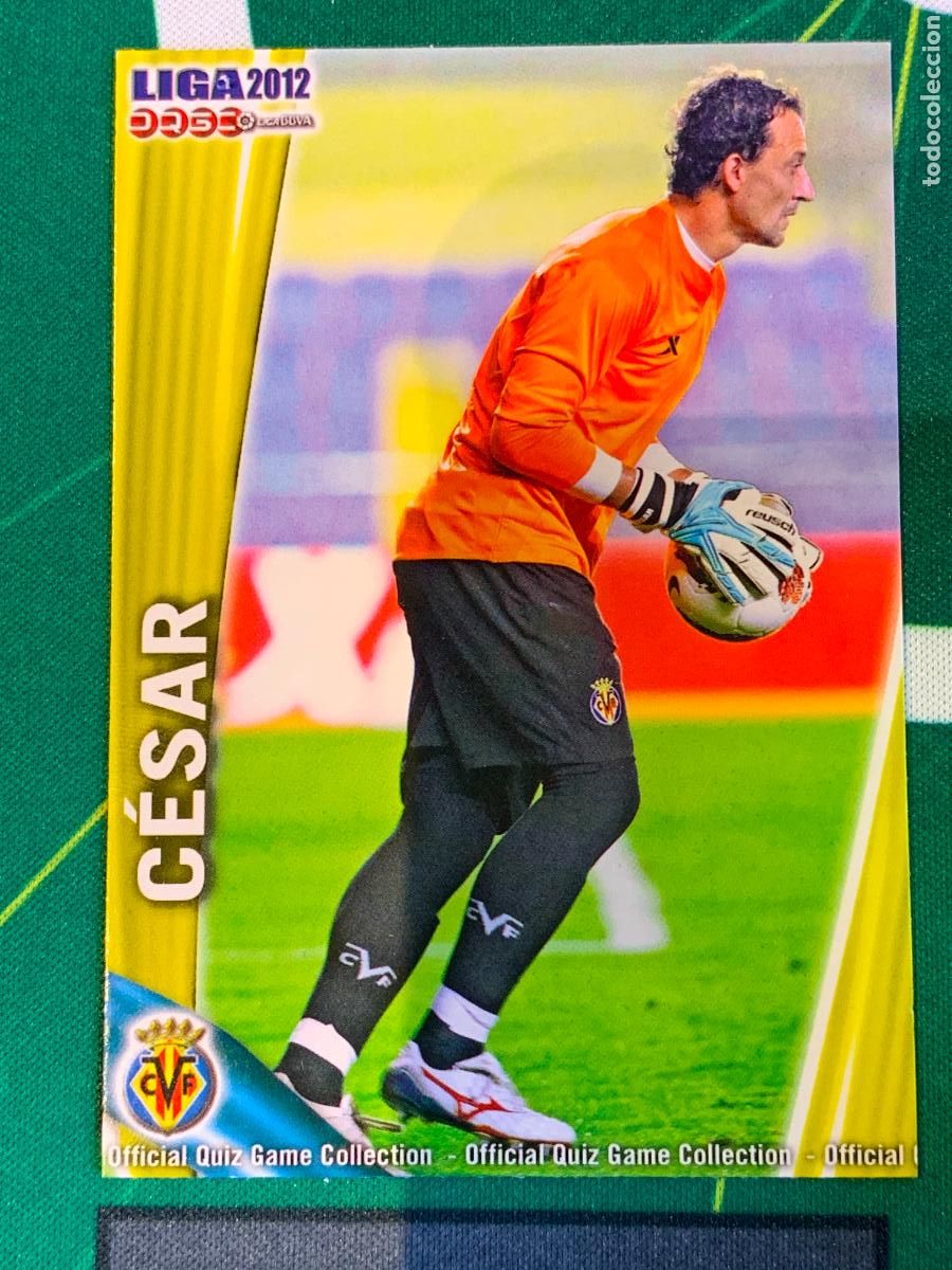 Fu&szlig;ball-Sticker: 86 C&eacute;sar Villarreal Base card FICHAS LIGA MUNDICROMO 2011 2012 11 12