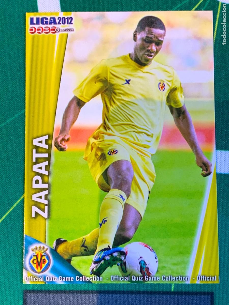 Fu&szlig;ball-Sticker: 87 Zapata Villarreal Base card FICHAS LIGA MUNDICROMO 2011 2012 11 12