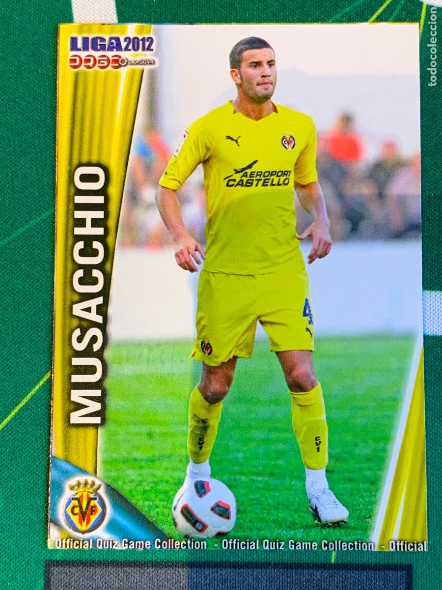 Fu&szlig;ball-Sticker: 90 Musacchio Villarreal Base card FICHAS LIGA MUNDICROMO 2011 2012 11 12