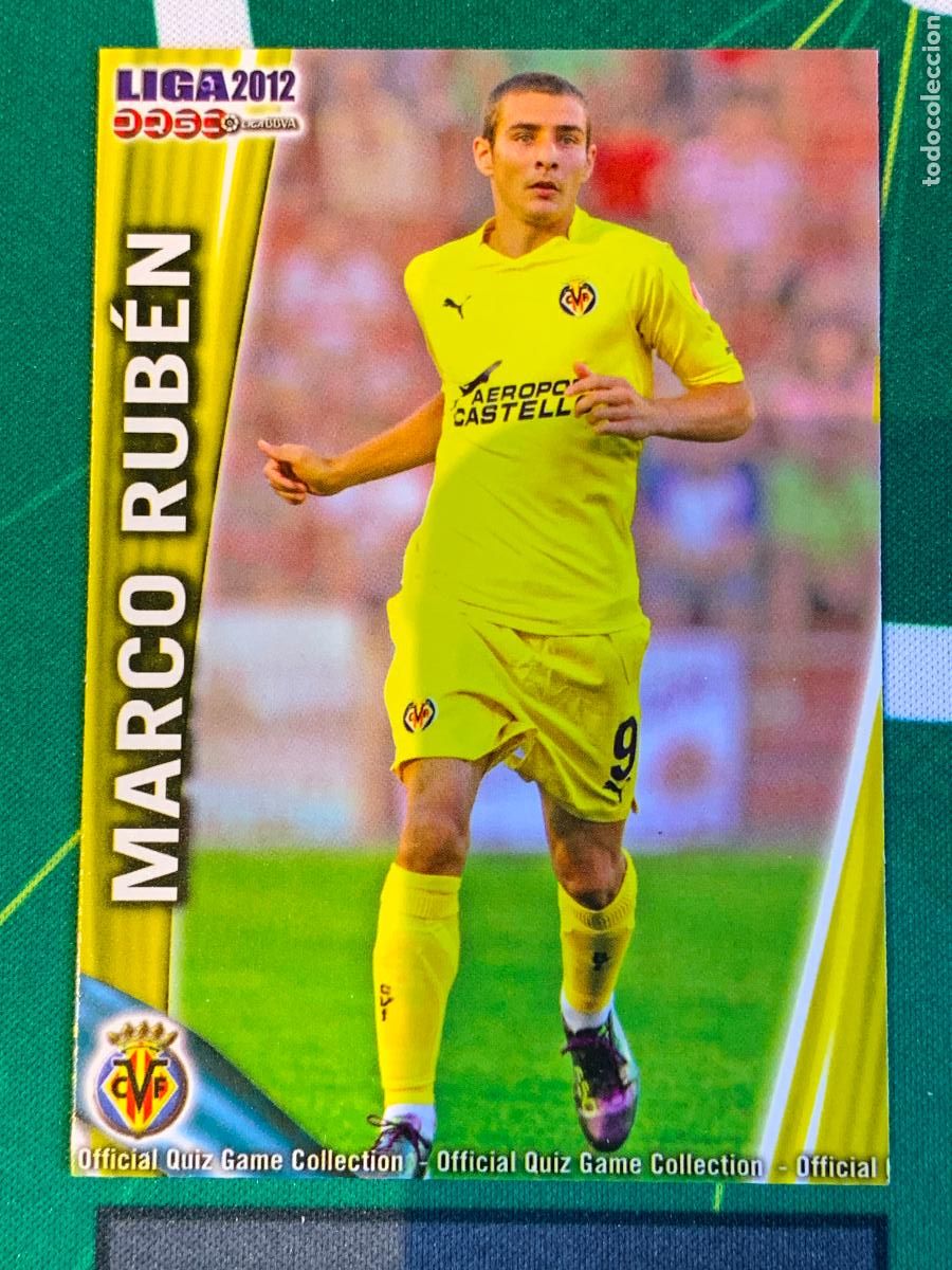 Cromos de Futebol: 102 Marco R&uacute;ben Villarreal Base card FICHAS LIGA MUNDICROMO 2011 2012 11 12