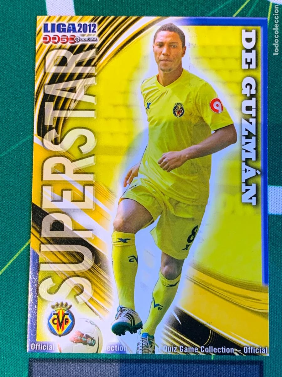 Cromos de F&uacute;tbol: 107 De Guzm&aacute;n Villarreal Superstar FICHAS LIGA MUNDICROMO 2011 2012 11 12
