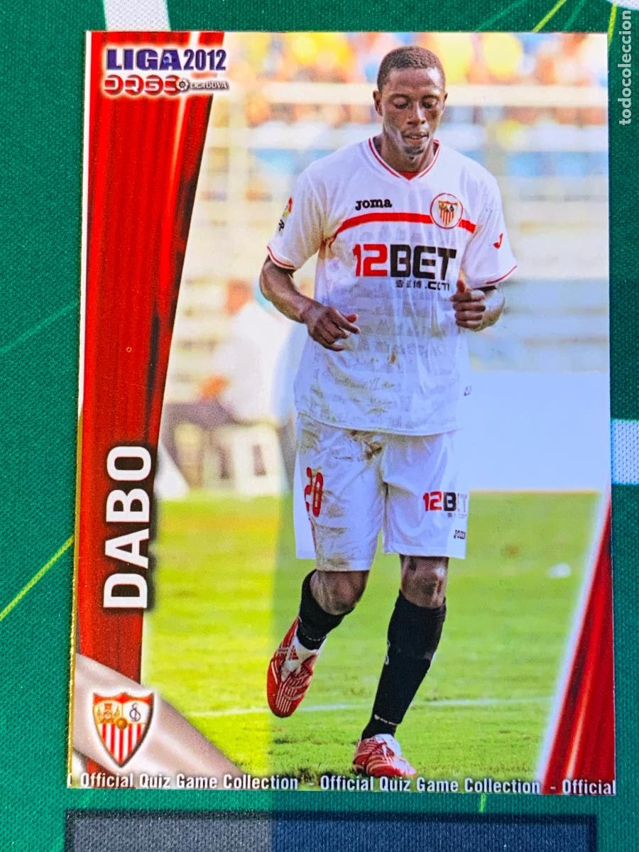 Cartes &agrave; collectionner de Football: 114a Dabo Sevilla Base card FICHAS LIGA MUNDICROMO 2011 2012 11 12