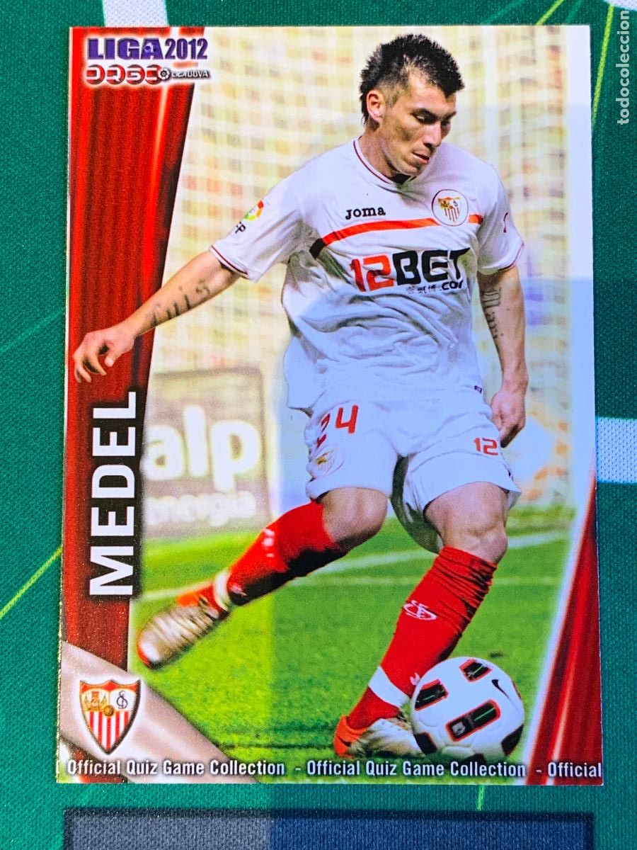 Cromos de F&uacute;tbol: 123 Medel Sevilla Base card FICHAS LIGA MUNDICROMO 2011 2012 11 12