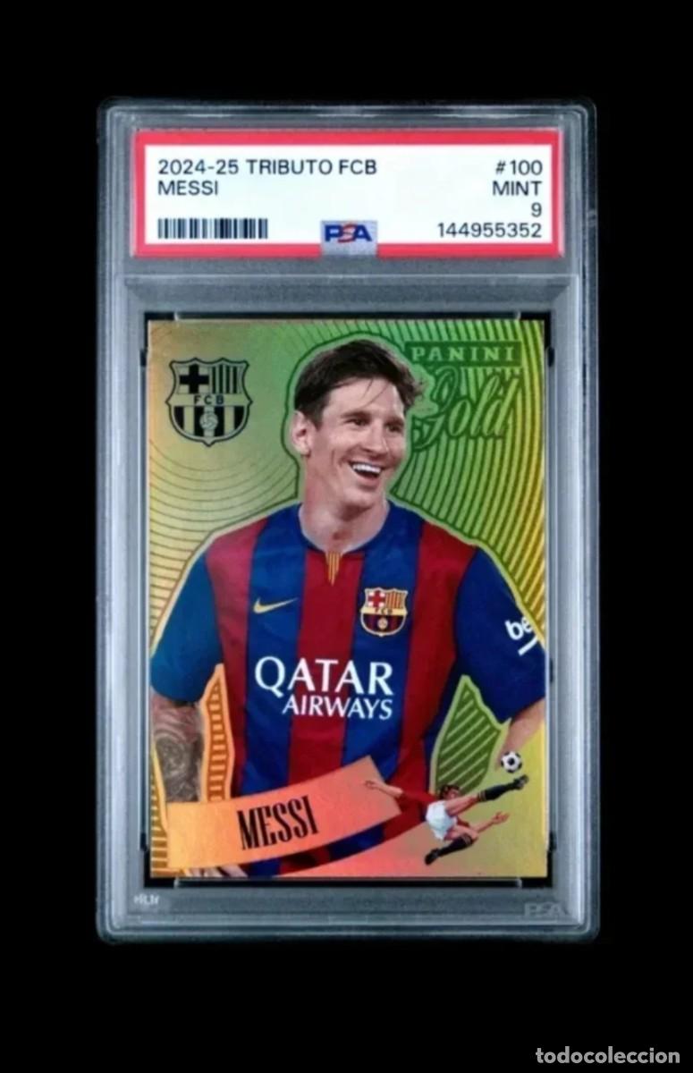 Cromos de Futebol: PSA 9 PANINI GOLD LIONEL MESSI FC BARCELONA Tributo fcb