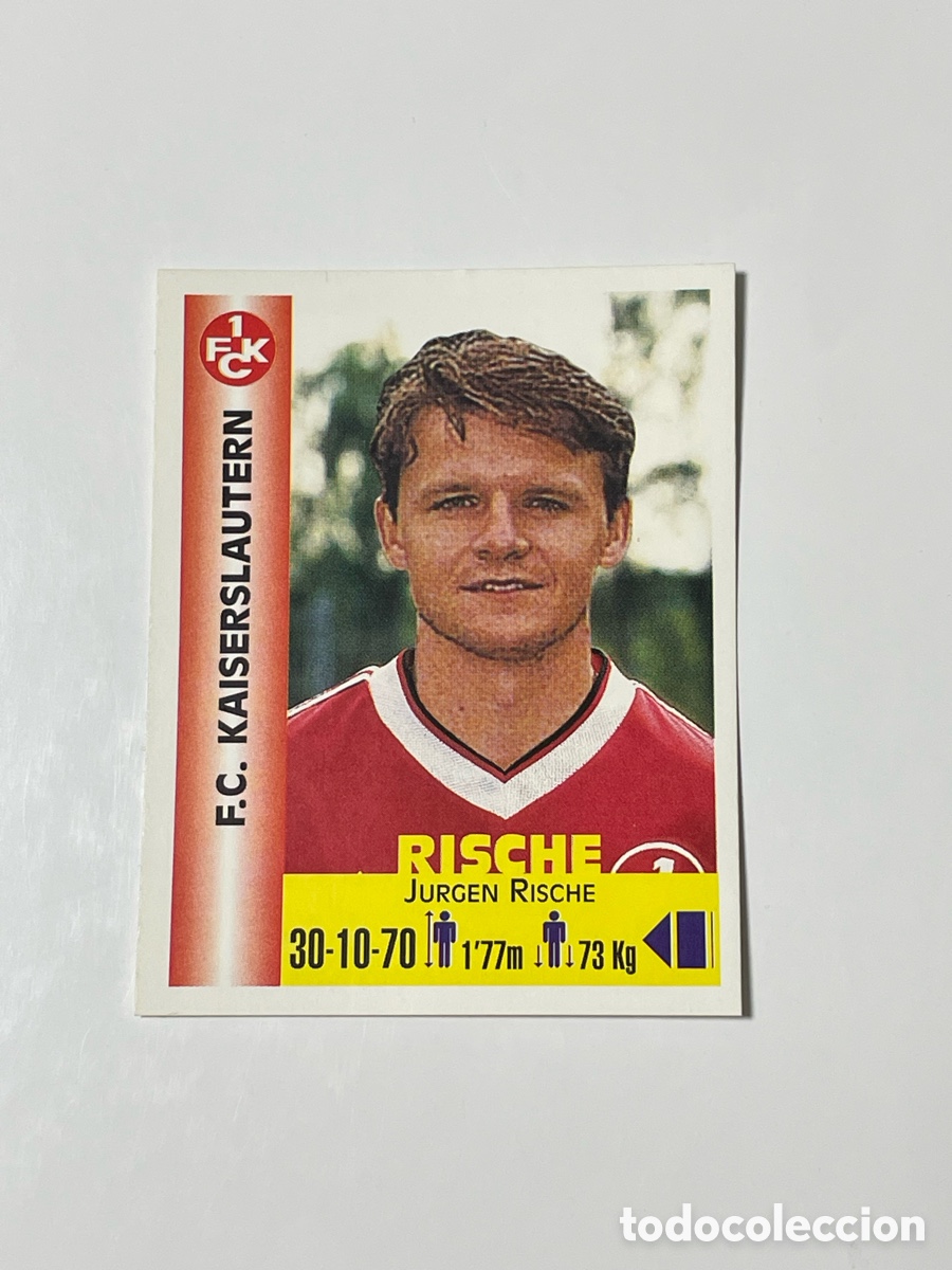 Cromos de F&uacute;tbol: Jurgen Rische Kaiserslautern Panini Equipos de Europa 1999 #164