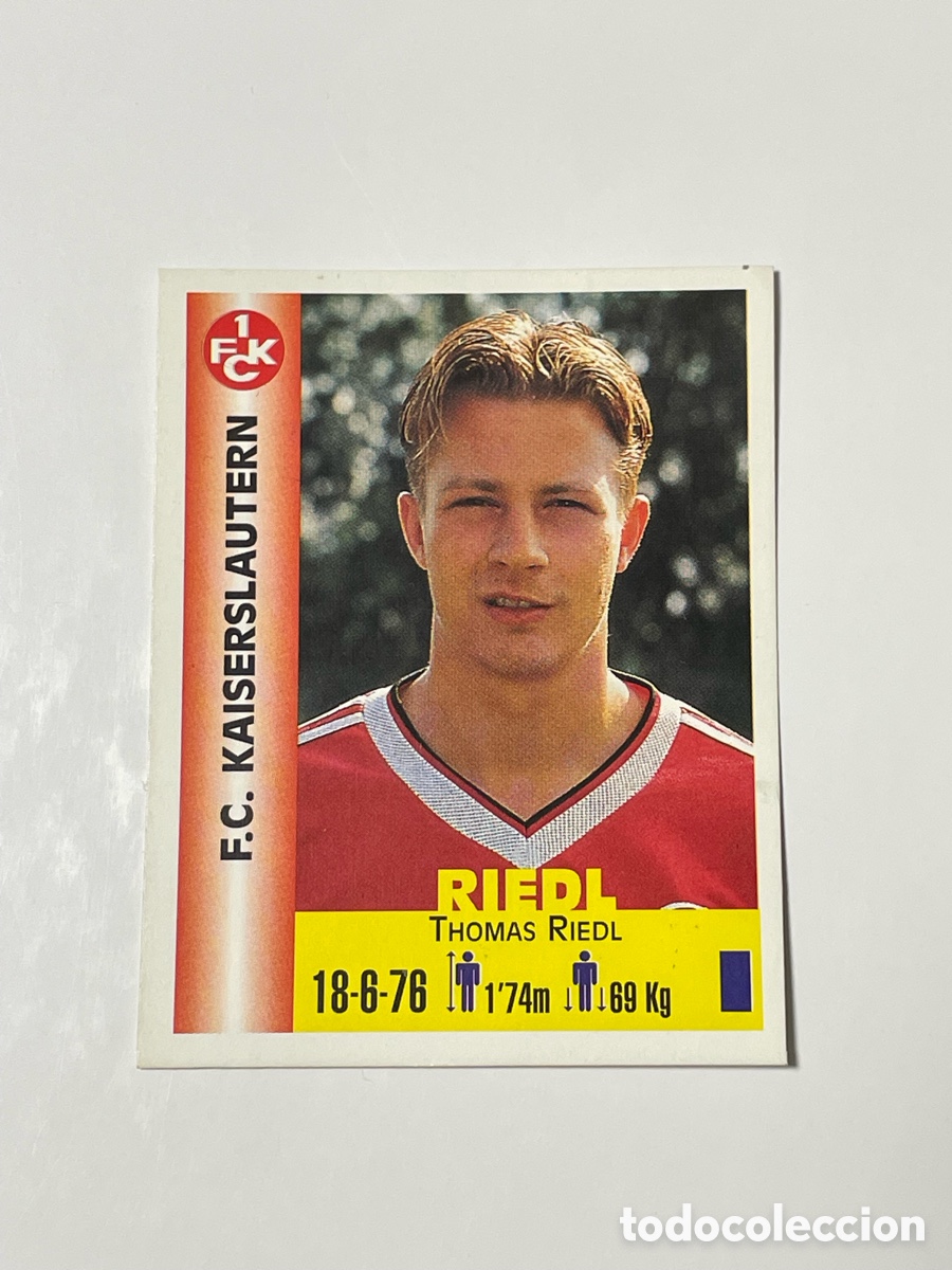 Cromos de F&uacute;tbol: Thomas Riedl Kaiserslautern Panini Equipos de Europa 1999 #171