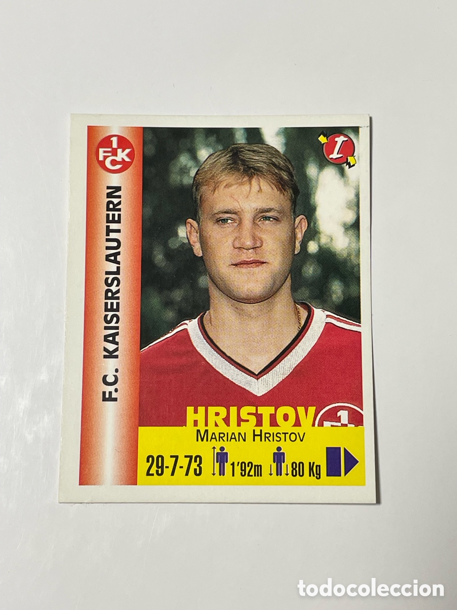Cromos de F&uacute;tbol: Marian Hristov Kaiserslautern Panini Equipos de Europa 1999 #174