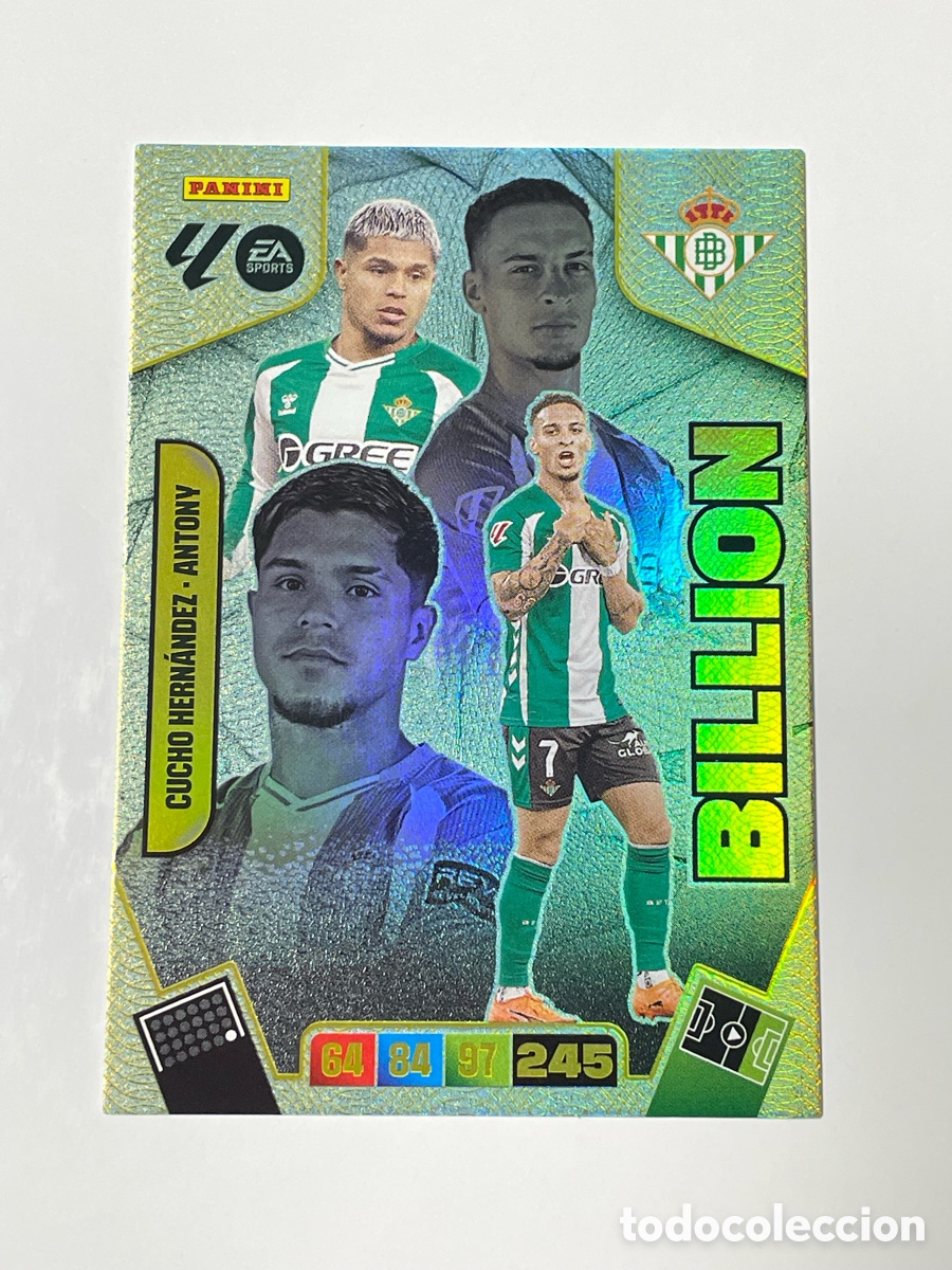Cromos de F&uacute;tbol: Cucho Hern&aacute;ndez- Antony Betis Panini Adrenalyn XL Billion #429