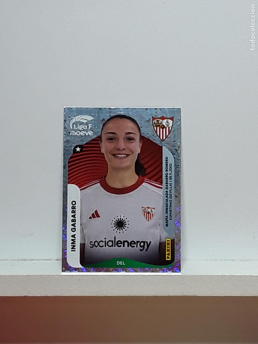 Cromos de F&uacute;tbol: LIGA FEMENINA 2025 2026 F 25 26 ALBUM PANINI LIGA N 320 SEVILLA INMA GABARRO