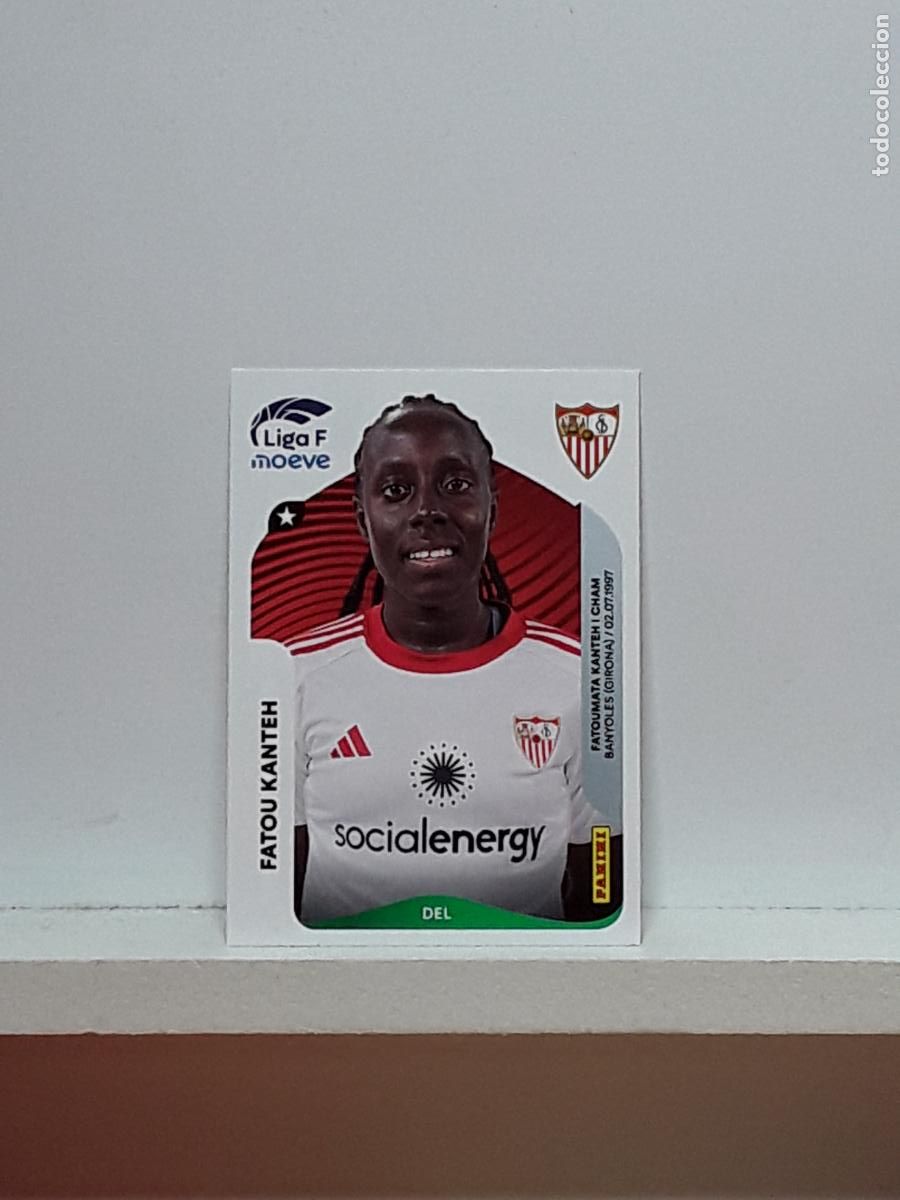 Cromos de F&uacute;tbol: LIGA FEMENINA 2025 2026 F 25 26 ALBUM PANINI LIGA N 321 SEVILLA FATOU KANTEH