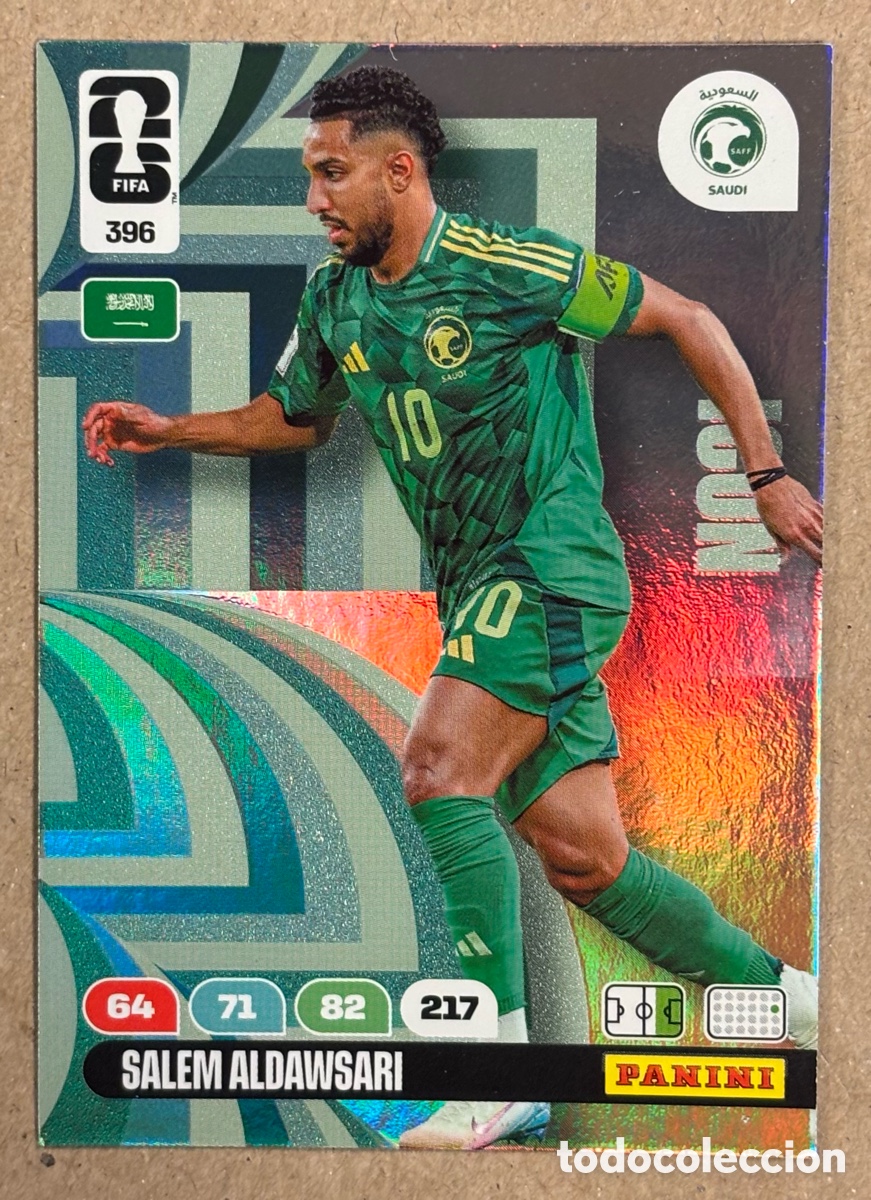 Cromos de F&uacute;tbol: SALEM AL-DAWASARI (ARABIA SAUD&Iacute;). CARTA ICON PANINI FIFA WORLD CUP 2026 ANDRENALYN XL. #396.