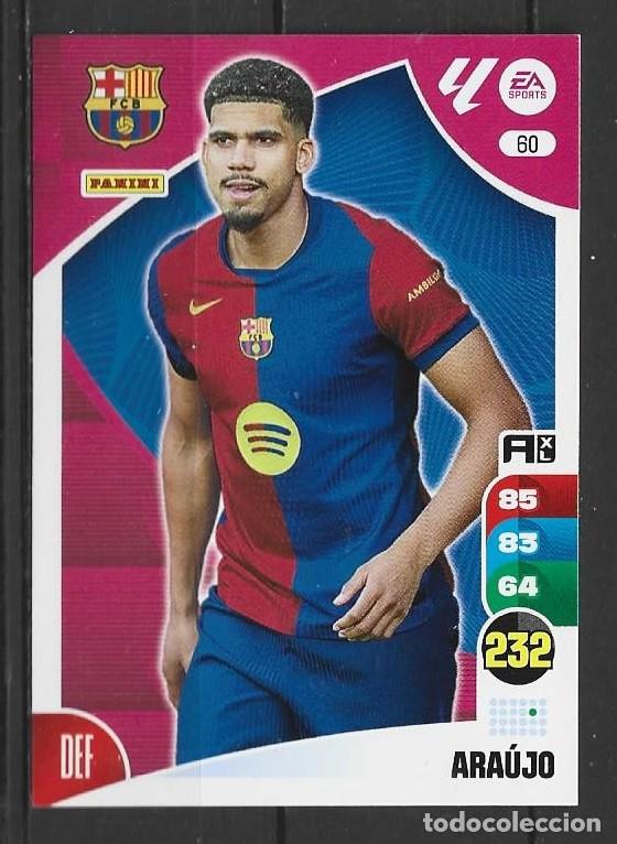 Cromos de F&uacute;tbol: Adrenalyn 24/25 - Ara&uacute;jo - N&ordm; 60 - FC Barcelona