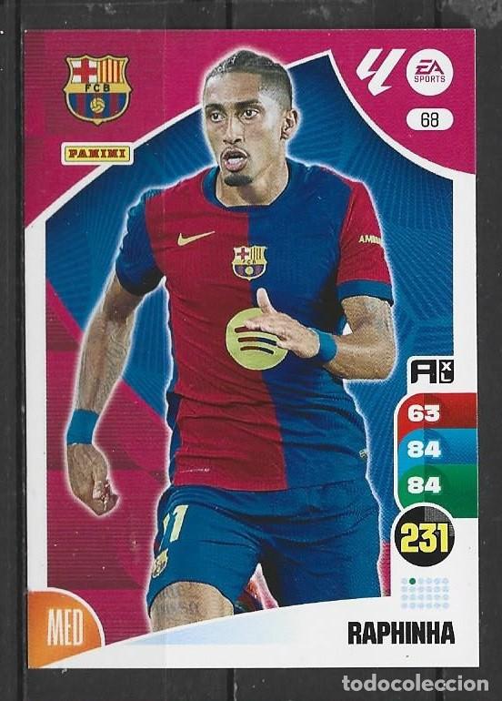 Cromos de F&uacute;tbol: Adrenalyn 24/25 - Raphinha - N&ordm; 68 - FC Barcelona